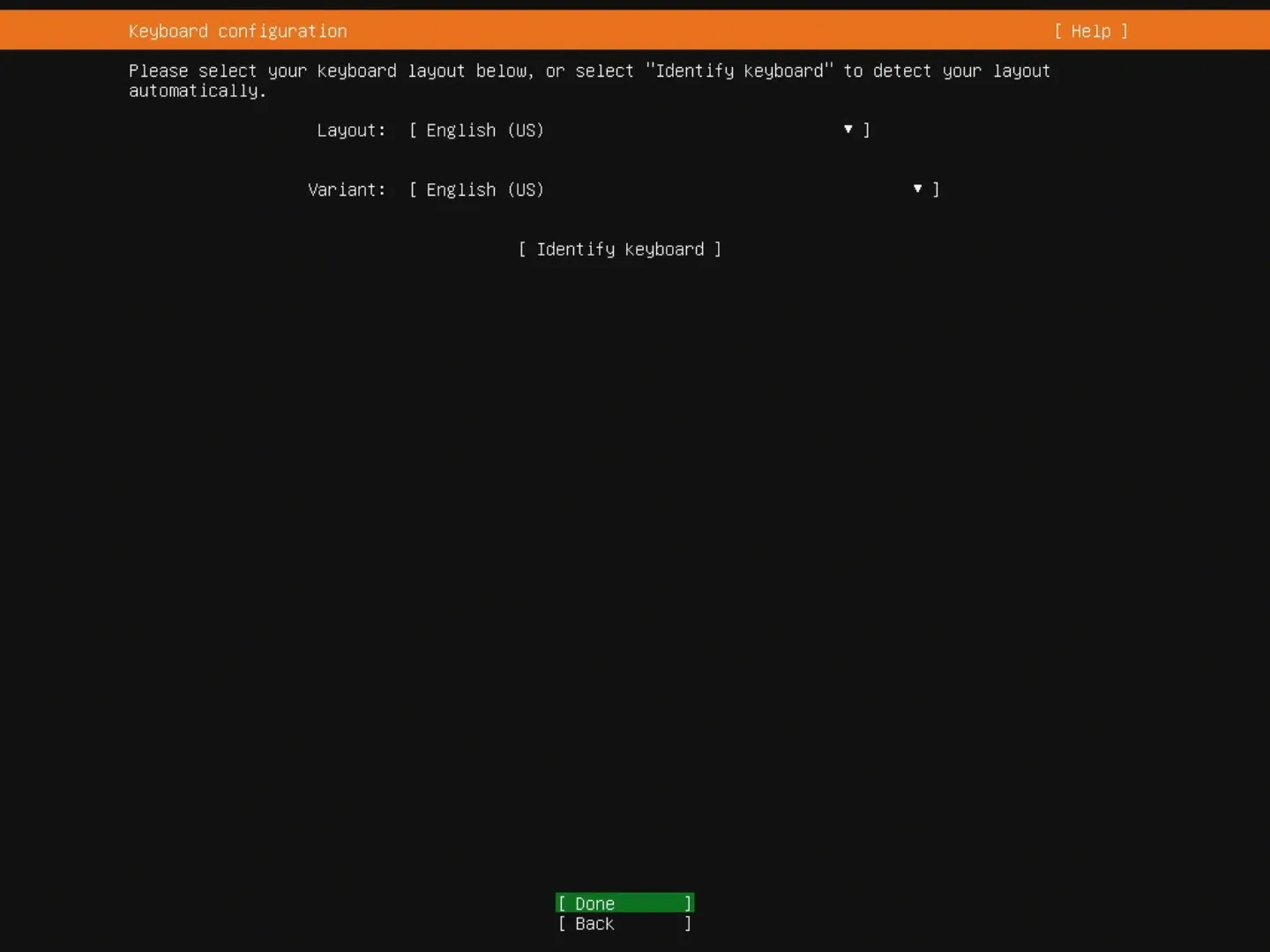 Step 3 — keyboard layout