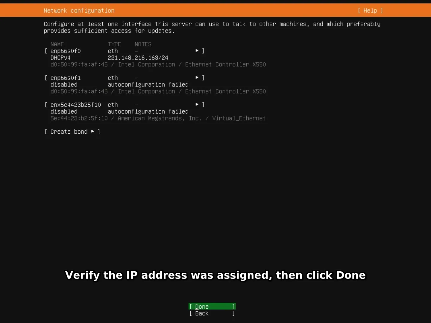 Step 5 — network configuration