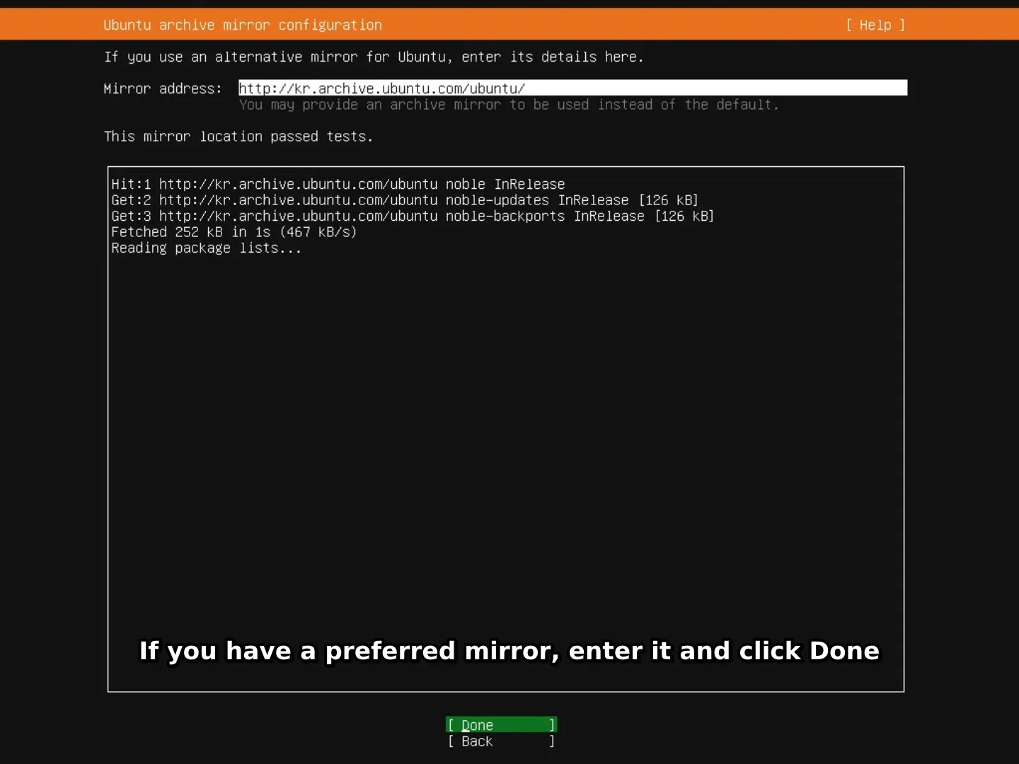 Step 7 — archive mirror